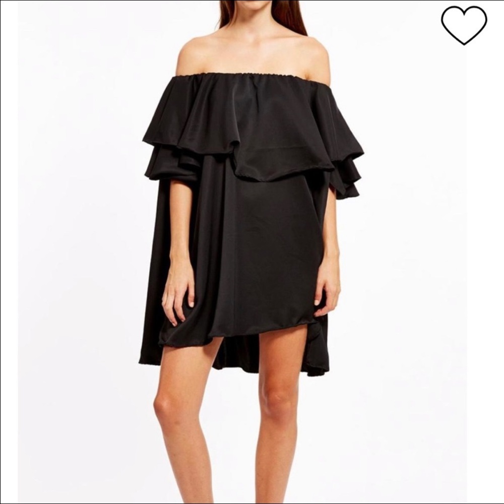 MLM Label Maison Off Shoulder Navy Dress